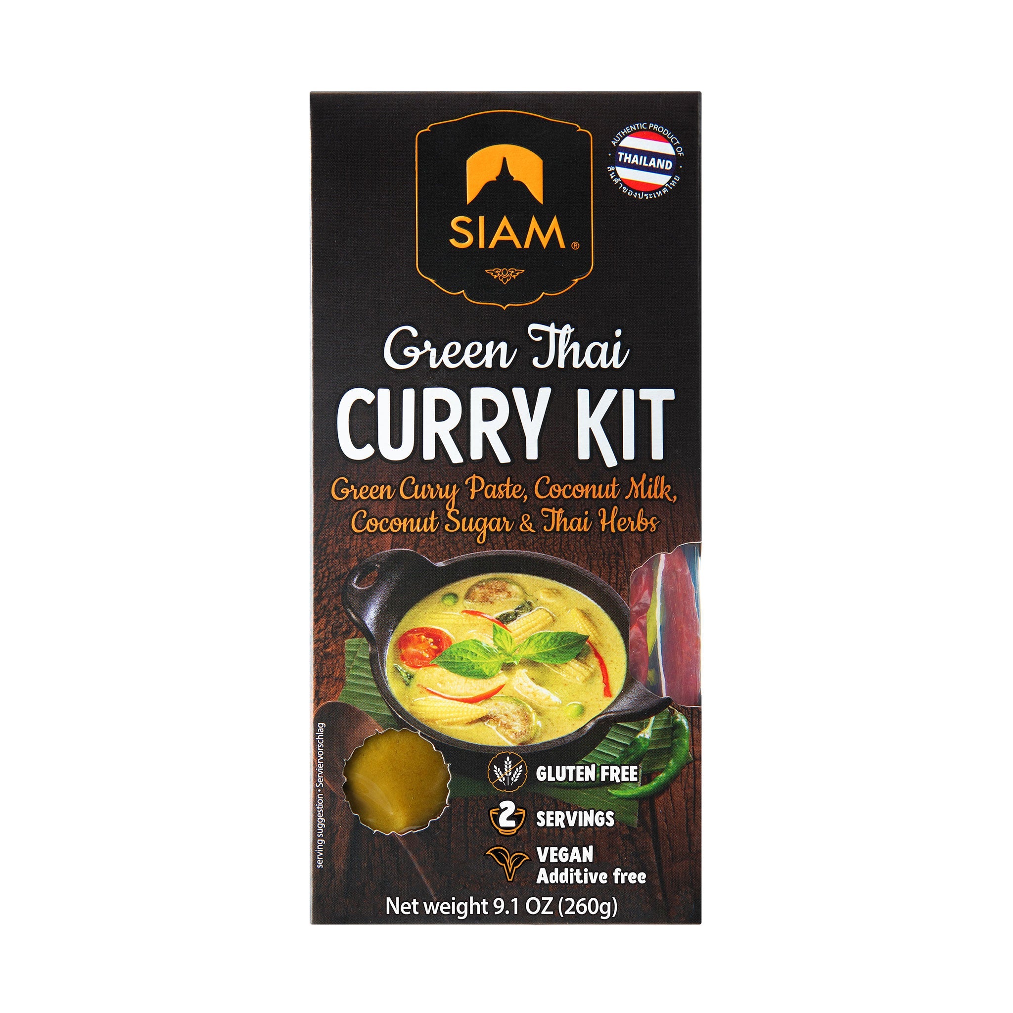 Pâte de curry vert Thaïlande, sans gluten